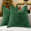 Chenille kussenslopen 18x18 cm, set van 2, lichtroze 1
