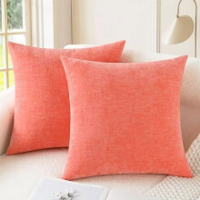 Housses de coussin en chenille 45 x 45 cm, lot de 2
