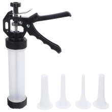 Sausage Tube 1Set Manual Household Sausage Stuffer Stainless Steel Meat Stuffing Tool Black