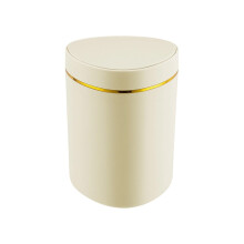 Mini poubelle avec couvercle, petite poubelle de bureau, bac de recyclage, poubelle pour cuisines, salles de bains, chambres, dortoirs, jaune