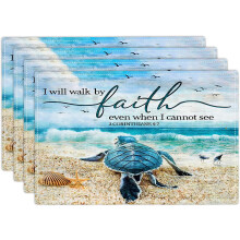 Sets de table à motif tortue marine (lot de 4), 30 x 45 cm