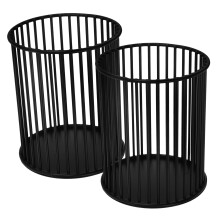 Worgeous2pcs Stolní držák na štětce na make-up Kovový držák na pero Stolní příslušenství Tužka na obočí Kbelík Malý držák na