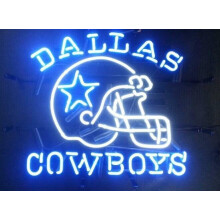 20'x16' Cowboy Neon Sign with Helmet, Handcrafted Glass, Man Cave Bar Light