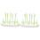 FRCOLOR 2pcs Multifunction Bottle Drying Rack Tree-shaped Bottle Organizer (Green) 4