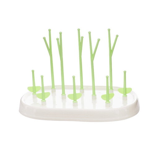 FRCOLOR 2pcs Multifunction Bottle Drying Rack Tree-shaped Bottle Organizer (Green) 1