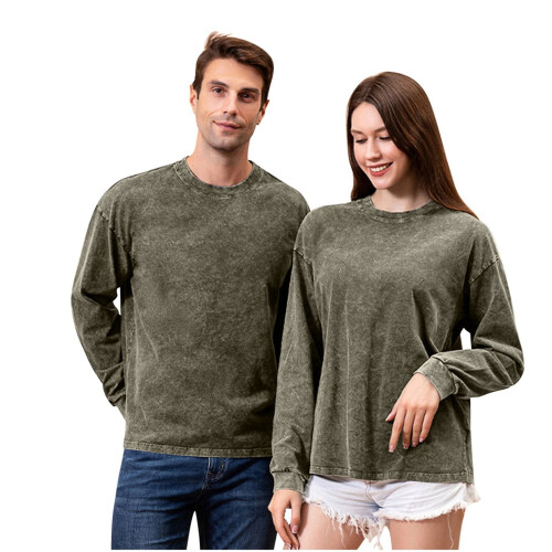 Γυναικεία T-shirts με μακριά μανίκια, casual, χαλαρή εφαρμογή, βασικές μπλούζες με 2