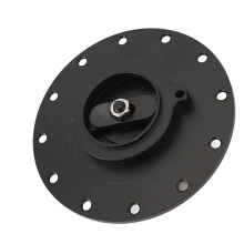 Einfache Befüllung 160mm Aluminium Kraftstofftankverschluss mit 12-Schrauben-Stopfen Schwarz