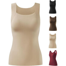Thermoweste für Damen mit U-Ausschnitt und integriertem BH, eine 2-in-1 Thermo- und Formweste mit U-Ausschnitt und integriertem BH.