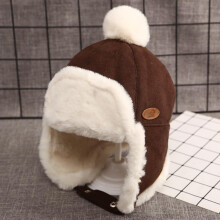 Winter Trapper Hat for Boys Girls Warm Baby Toddler Fleece Beanie Hats with Ear Flaps for 1T-3T