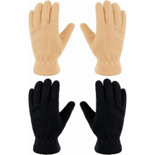 2 Pairs Kids Fleece Gloves Full Finger Winter Warm Gloves Cold Weather Mittens for Boy Girl