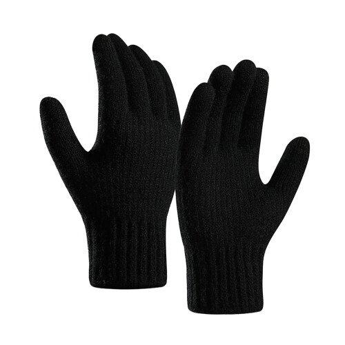 Men's Pure Wool Knitted Gloves with Thinsulate Lining 1