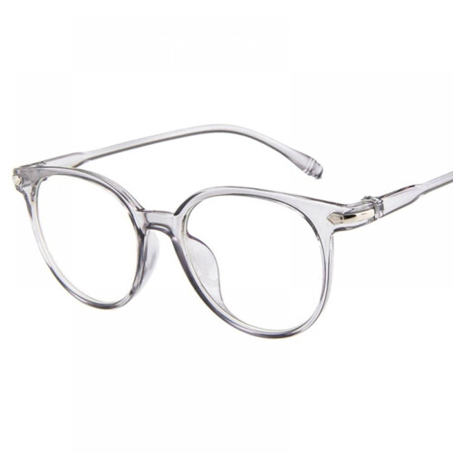 Óculos vintage redondos e transparentes sem grau para homens e mulheres.