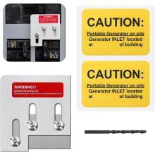 Kit d'interverrouillage NERATOR compatible avec les panneaux QO ou Homeline150 200 A. Espacement de 35 mm (1 3/8 po) entre le disjoncteur principal