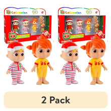 2-pak figurer 4-pak legetøjssæt – 7,5 cm artikulerede julefigurer (JJ, TomTom, YoYo, Bingo) – Officielt licenseret – Gave til børn
