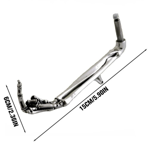 Udsalg nu! Universal motorcykelstøtteben i aluminium, fingerled, sølv. Deco E5U5 2