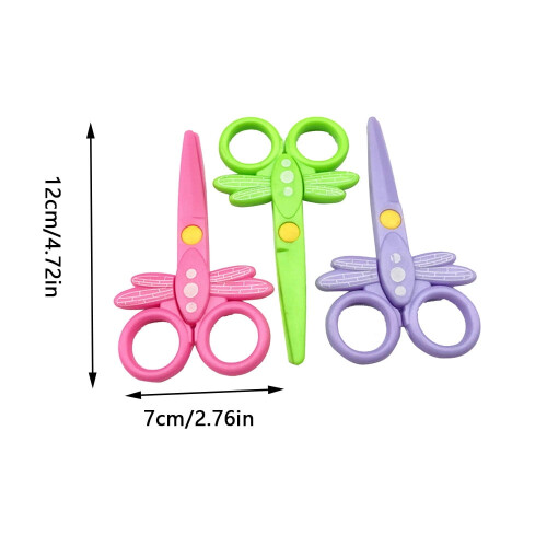 Plastic Children's Scissors Colorful 1 Pair 1