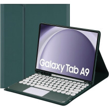 Touch-toetsenbordhoes voor Samsung Galaxy Tab A9 8.7" 2023 (SM-X110/X115/X117), penhouder, magnetisch afneembare Bluetooth-module