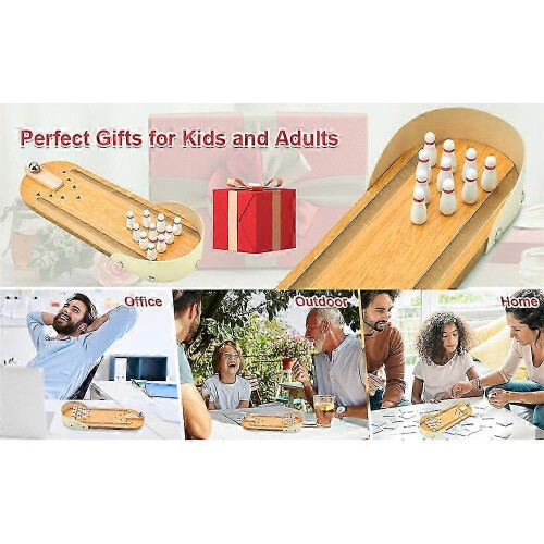 Tabletop Mini Bowling Game Set,Funny White Elephant Gifts for Adults 2