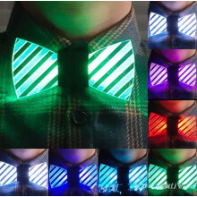 Světelný LED, LED motýlek LED svítící motýlek nastavitelný svítící motýlek novinka neonový EL drát svítící se 7 barvami