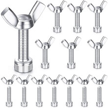 14-teiliges Set aus Metall-Drehscheibenstiften mit Schrauben und Flügelmuttern für die Töpferscheibe, Ersatzteile für Keramik-Drehscheiben,