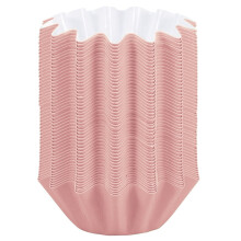 100Pcs Paper Muffin Cases for Baking Pink Simple Round Design Suitable for Desserts and Parties