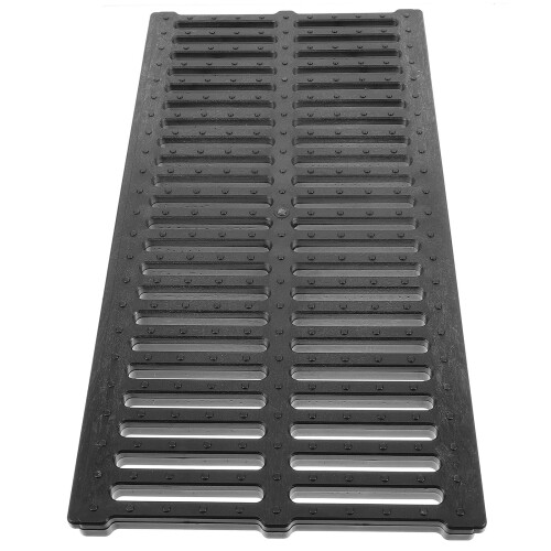 Sturdy Trench Cover Restaurant Drain Grate Oblong Outdoors Black