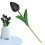Realistic Artificial Tulip with Bendable Stem 2