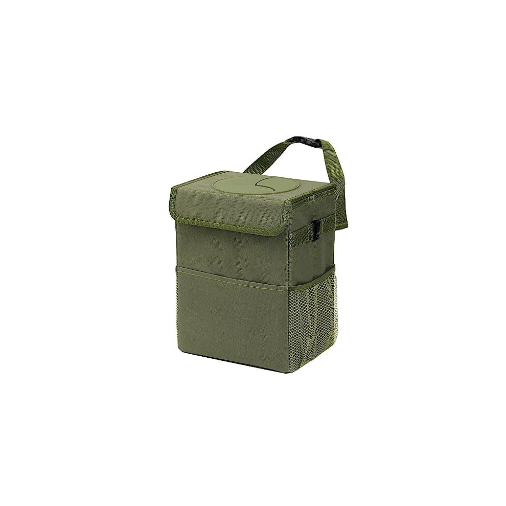 Car Trash Can With Lid, 600D Oxford Cloth, Leak-Proof 9485826826392