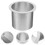 YEAHIBABY Stainless Steel Trash Chute Grommet Silver 1Set 1