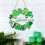 Panneau de porte en bois en forme de trèfle pour la Saint-Patrick 4