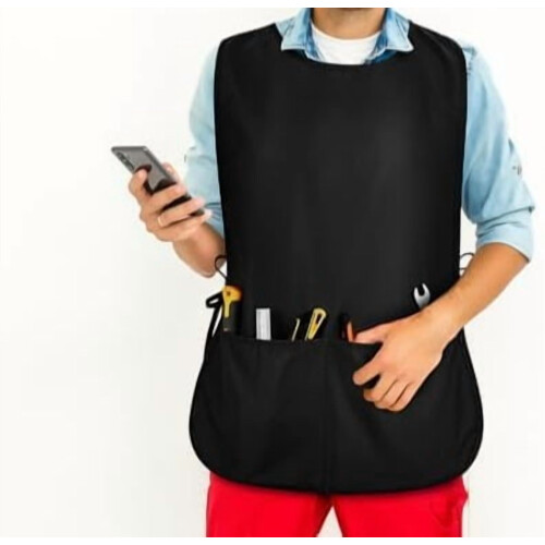 Ποδιά Cobbler Unisex Αδιάβροχη ποδιά με 2 βαθιές τσέπες Art Smock για βάψιμο και καθάρισμα 2
