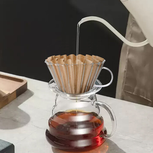 Koffiefilters van ongebleekt papier, 50 stuks 1