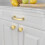 Kitchen Cabinet Handles Brushed Gold 3.75 Inch 10 Pack 4