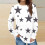 Damenmode Top Lässiges einfarbiges Rundhals-Langarmshirt Tunika-Top 2