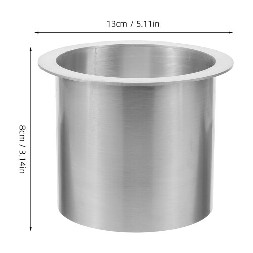 YEAHIBABY Stainless Steel Trash Chute Grommet Silver 1Set 1