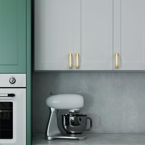 Kitchen Cabinet Handles Brushed Gold 3.75 Inch 10 Pack 2