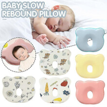 (Blue) Baby Memorys Foam Slows Rebound Pillow Skin-Friendly Breathable Baby Pillow for Infant Baby