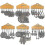 Vintage Geometry Flower Metal Tassel Drop Earrings Set for Women Boho--|model Code5363 1