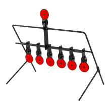 KCT Shooting Practice Spinning Metal 7 Targets Self Resetting Air Gun Rifle Set