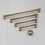 96mm Handle Antique Brass Traditional T-Bar 6