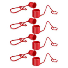 4Sets 1/2Inches Hydraulic Coupler Dust Cap & Plug Covers Heavy Duty Hydraulic Dust Caps for Hydrauli