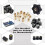 330 Pcs Brass Threaded Insert Nuts M2 M3 M4 M5 Female Thread Knurled Nut Inserts Embedment Nut for 3 5