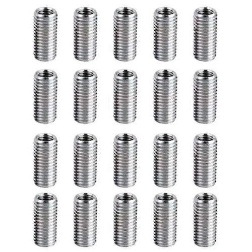 20 Pcs Thread Reducing Nuts, M8 Male to M6 Female Thread Screw Sleeve Bolt Conversion Nuts, Threaded