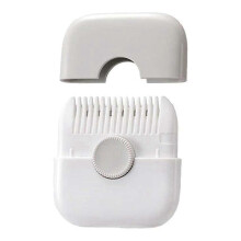 2-in-1 Hair Cutting Trimmer Barber Comb Bangs Hair Cutter Remover Home Mini Makeup Tools-Grey