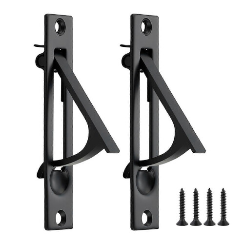 2 Pack Pocket Door Pull Solid Pocket Door Flush Edge Pull Pocket Door Handles in Matte