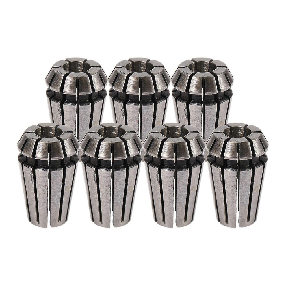 7Pcs 1-7Mm Er11 Collet Chuck Tool Bits Holder Spring Collet For Cnc Engraving Machine & Milling Lath 8083322112646