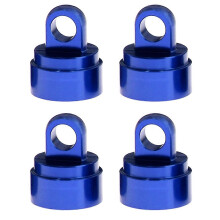 4PCS Machined Alloy Shock Caps Shock Bladder Bottoms Washers Pivot Balls for Traxxas Slash 2WD 4WD