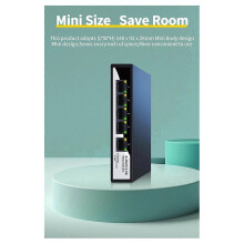 2.5GbE Ethernet Switch 5 Port 2.5G Network Switch Fanless Small Home Lab Setup Switch Unmanaged Plug
