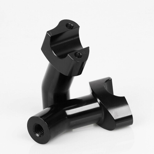 3.5Inch Tall Pullback Handlebar Risers for Harley Softail Dyna Sportster Touring Pullback Aluminum S 2