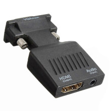 1080P VGA Male to HDMI Female Adapter Converter with USB o Cable